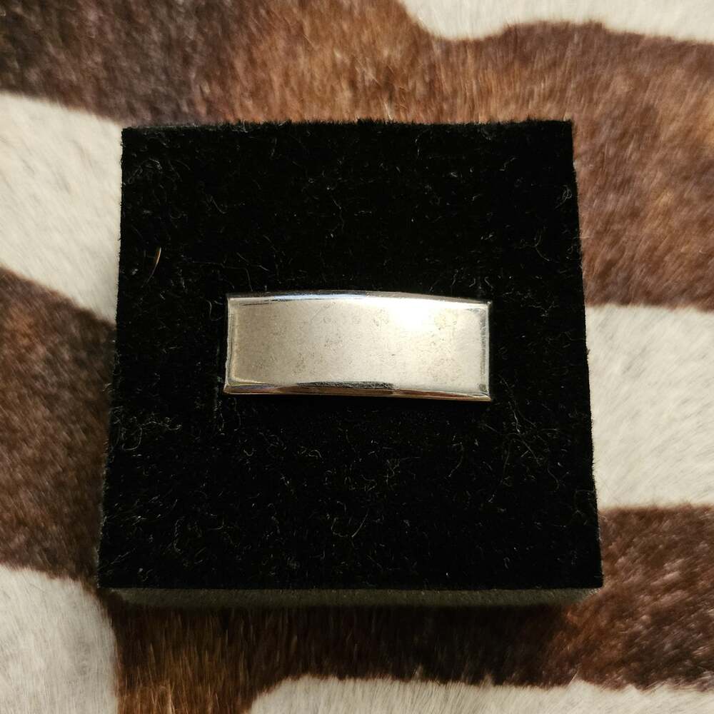 Original WWII US Army Lieutenant's Bar Silver Collar Insignia